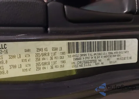 2016 Jeep Grand Cherokee Limited из США, поврежденный, VIN 1C4RJFBG6GC327593